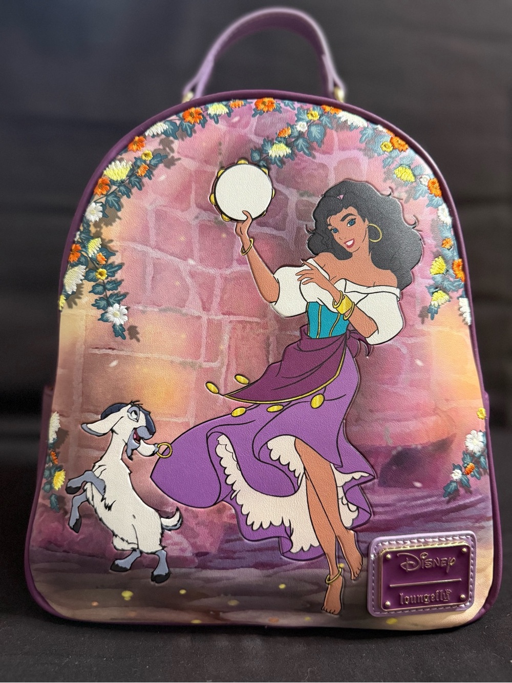 Loungefly Purple Esmeralda Character Mini Backpack